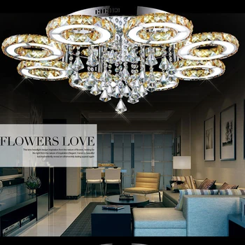 Moderné Chróm lesk luster pre spálne, Obývacia Izba led stropné Lustre, osvetlenie, lampy, Nerezové Svietidlá