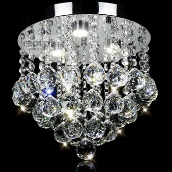 Moderné Kolo Crystal LED Stropné Svietidlá Svietidlá Domov Deco DIY Obývacej Izby, Chodby, Spálne, Akryl Stropné Svietidlo Listry De Sala