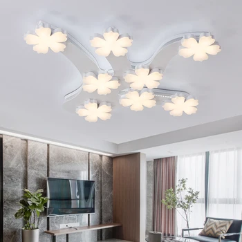Moderné LED stropné svietidlá pre obývacia izba svetlo spálňa Domov Dekoratívne Moderné W Stropné osvetlenie tri farby, stmievanie