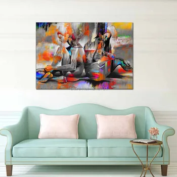 Moderné Ručne Maľované Abstraktný Obrázok Milovníkov Umenia Plátno Olejomaľba Abstraktný Obrázok Wall Art Obraz Obývacia Izba Domov Stenu Decor
