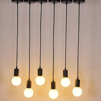 Moderné Tvorivé E27 dlho bar Hadica ohýbanie nočné svetlo prívesok lampa Pozornosti domova Vnútorné osvetlenie