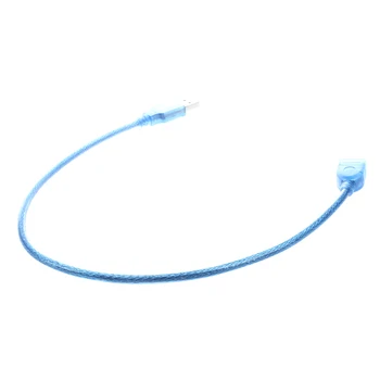 Modrá plastový kryt USB 2.0 mužov a žien AF/AM Kábel rozšírenie 50 cm