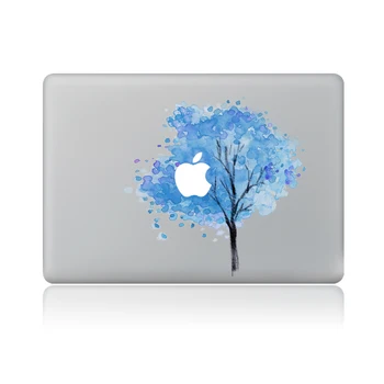 Modrý pigment strom Vinyl Odtlačkový Notebook Nálepka pre macbook Pro Air 13 palcový Cartoon notebook Skin shell pre mac book