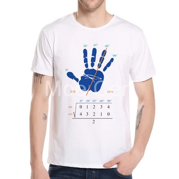 MOE CERF 2017 Novej Značky T-shirts Mužov Chémia/Matematika Ručné Dizajn Tlačených Topy Lumbálna Pohode Chlapci T-shirt L8-A-5