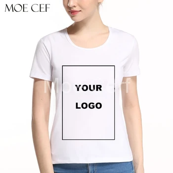 MOE CERF Prispôsobené T shirt Ženy Ženy Vytlačiť Svoj Vlastný Dizajn Vysokej Kvality vyslať Do 3 Dní Biela Farba