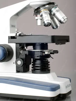 Monokulárne Zložené Mikroskopom--AmScope Dodávky 40X-2000X LED Monokulárne Zložené Mikroskop s Double-layer Mechanické Fáze