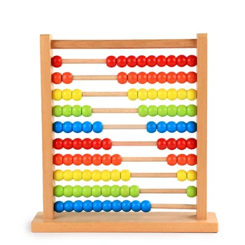 Montessori deti 's drevené hračky rainbow abacus skoro matematika vzdelávanie detí