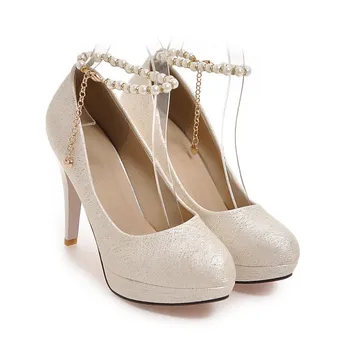 MORAZORA 2018 nové módne topánky platformu extrémne vysoké podpätky kolo prst so sponou tenké päty svadobné topánky ženy čerpadlá