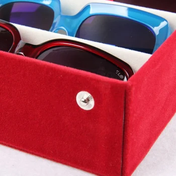 Mordoa Box Porta slnečné Okuliare Prípade Puzdro Taška Okuliare Prípade Displej Zásobník Okuliare displeja Veci/Rack/box Modrá/Čierna/Fialová/Červená/Zelená