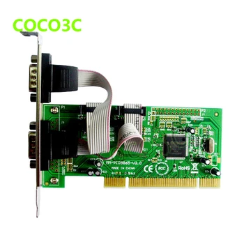 Moschip MCS9865 sériové RS-232 2 Porty PCI radič karty PCI na 2-port DB9 COM Zariadenia karty converter + Nízky Profil Držiak