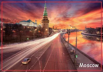 Moskva Magnety na Chladničku 20198; Turistické Magnety 78*54 mm; Turistických Suvenírov Darček