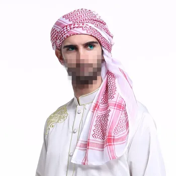 Moslim, Čiapky Pre Mužov Arábia Muž Šatku Moslimských Hidžáb Šatku, Šál Arabčina Keffiyeh Šatky Módne Turban Klobúk Abaya Islamské Oblečenie