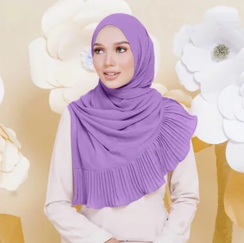 Moslimské ženy šifón Patchwork šatku kvalitné hlavu krytiny prikryť šitie hidžáb Islam dievča spp veľké veľkosť