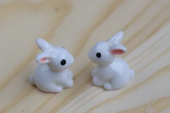 Moss micro - krajina ozdoby malé uši malé white rabbit, Šalvia živice remesiel Dekorácie, doplnky