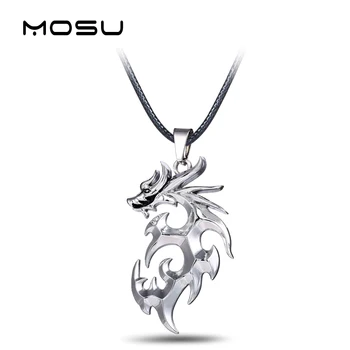 MOSU Hot Anime Dragon Ball Strieborný Kovový Náhrdelník Dragon Logo Prívesok Cosplay Príslušenstvo Šperky môže Klesnúť-doprava