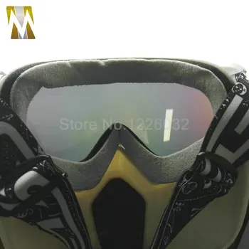 Motocross Ročníka Tvár, Prilby, Masky Odnímateľný Okuliare Skúter Jet Prilby Okuliare, Masky, Ochranné Okuliare Okuliare