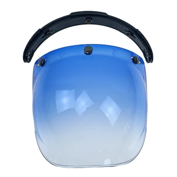 Motocyklové prilby sklo Flip Up base prilba bublina štít/sklo 3pin pripojením vetru sklo uni-sex viacerých farieb