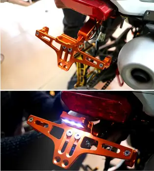 Motocyklové Príslušenstvo CNC Zadnej špz Mount Držiak s LED Svetlo Na Honda CBR1100XX CBR300R CB300F FA CBR500R CB500F X