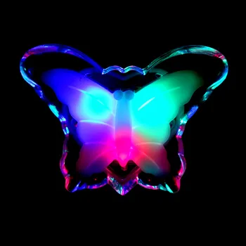 Motýľ LED Nočné Svetlo na Úsporu Energie Krásne Farebné RGB Romantický Nástenné svetlá Nočné Lampy, Žiarovky Dekorácie Pre Dieťa Spálňa EÚ Plug