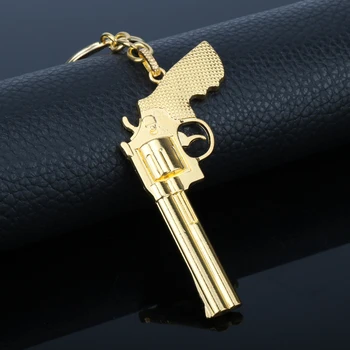 MQCHUN 2017 new vysoká kvalita zbraň zbraň model Keychain kovové keyring auto prívesok Charm kľúč reťazca krúžok, suveníry, Hračky Zbrane pre mužov