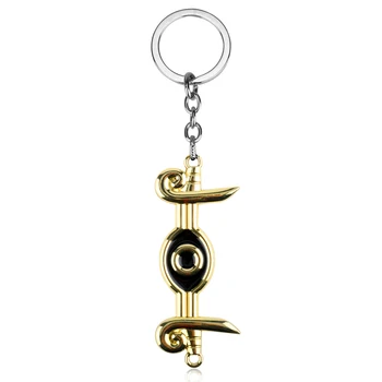MQCHUN Yu-Gi-Oh Tisícročia Rod Zlatý Kov Maskot Keychain Zliatiny Keyring Anime Cosplay YuGiOh Prívesok prívesok na Krúžok porte clef