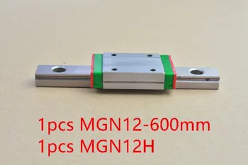 MR12 12 mm lineárny železničnej sprievodca MGN12 600mm s MGN12C alebo MGN12H jazdca blok ložisko lineárne sprievodca 1pcs