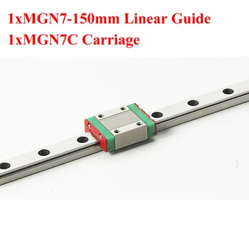 MR7 7mm Mini MGN7 Lineárne Sprievodca 150mm-Rail S MGN7C Lineárne Blok Prepravu Pre Cnc