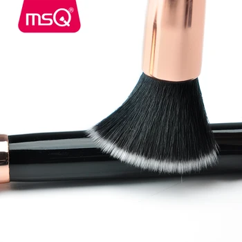 MSQ 10PCS Rose Gold make-up Štetce pre Nadáciu Miešanie Červenať Očné linky, Prášok Kozmetika Mäkké Syntetické Vlasy, Make-Up Štetec Auta