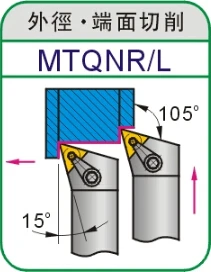 MTQNR2525M16/MTQNL2525M16 CNC držiaka nástroja Pomocou CNC Karbidu TNMG160408/TNMG160404 Vložiť MTQNR/MTQNL