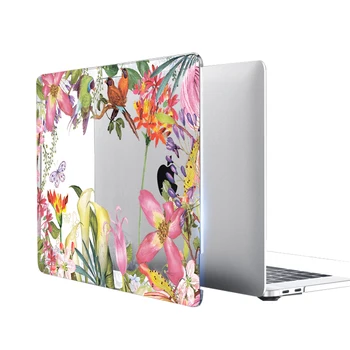 MTT Jasné, Crystal Prípade Pre macbook Pro 13 15 Retina 12 palcový Dotykový Panel Akvarel kvet Laptop bag obal pre Macbook Air 13 prípade