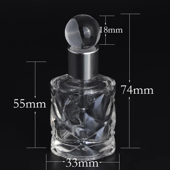 MUB - Prenosný Mini 10-ml Sklenené Cestovné Fľaše Módne Prázdne Kozmetické Kontajnerov Klesá Parfumy Fľašu