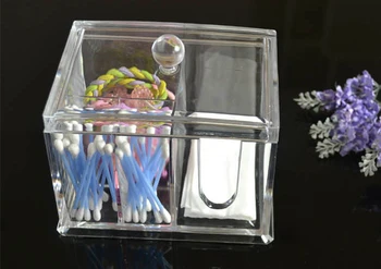 Multi-funkčné lesk na pery balzam na pery, Akrylové okno nový transparentný bavlna box swab prijímať box