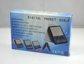 Multifunkčné Prenosné 2000g x 0,1 g z Nerezovej Ocele Elektronické Váhy Varenie Opatrenie Nástroje a Šperky Rozsahu Digitálny displej LCD