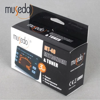 Musedo MT-40 Guitar Tuner Elektronický Digitálny 3 v 1 LCD Guitar/bass/husle/drumbľa Tuner Metronóm Tone Generator Tuner Klip