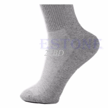 Muž čierna/sivá/biela Útulné Bavlnené Športové Ponožky 10 Párov/SET S27