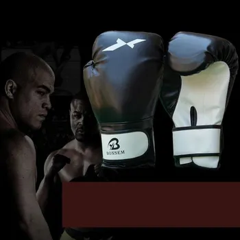 Muži PU Kožené Sanda Boxerské Rukavice Ukotvenia Školenia Dierovanie tréning s neútočícím súperom Boxerské Rukavice Muay Thai Boxing Glove