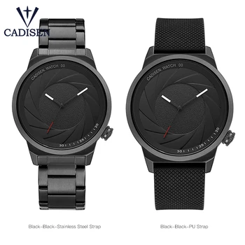 Muži Sledovať CADISEN 2018 NOVÝ Unikátny Dizajn Ženy Unisex náramkové hodinky Značky Športové Gumy Nehrdzavejúcej Quartz Tvorivé Ležérne Módy