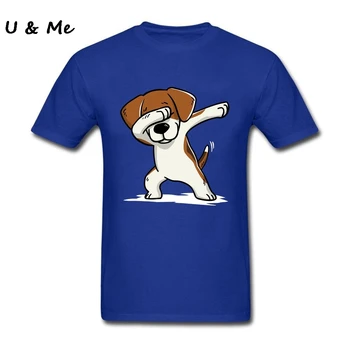 Muži T-Shirt Dabbing Beagle Harajuku Zábavné Psa Tee grécky Tlačiareň t shirt Dospelých Topy Plus Veľkosť
