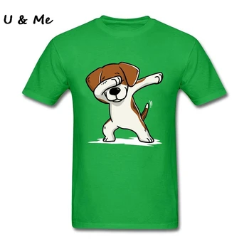 Muži T-Shirt Dabbing Beagle Harajuku Zábavné Psa Tee grécky Tlačiareň t shirt Dospelých Topy Plus Veľkosť