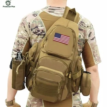 Muži Taktiky Taška Vojenské Vybavenie Nylon Hrudníka Pack Crossbody Šatka Taktiky Mužov Program Messenger Tašky F74