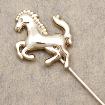 Muži Zlatý Kôň Pony Bronco Rodeo Klopě Pin Brošňa Kravatu Klobúk, Šatku Stick Pripnúť Odznak Šperky