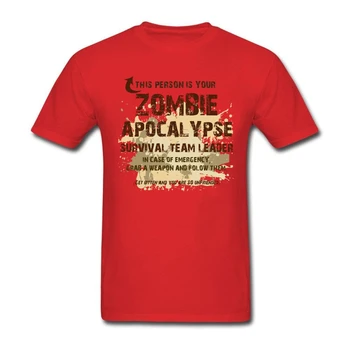 Muži Zombie Apokalypsa Team Leader tričko Novinka Wordscustomize tričko pre väčšie O-krku letné Tričká, Lacné, Veľkoobchod