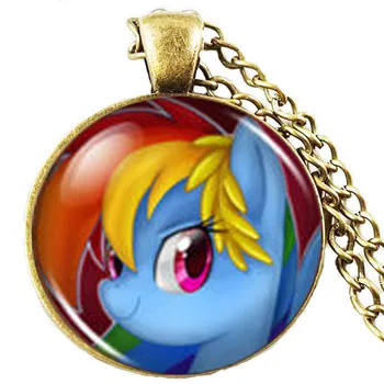My Little Pony Rainbow Dash Cosplay Prop Umenie Darček Hračka Darček Prítomných mužov náhrdelník ženy reťazca chlapec dievča darček Dieťa, Batoľa, Dieťa reťazca