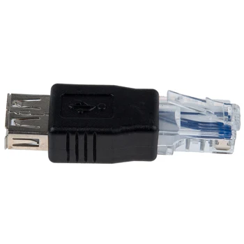 MYLB-Female USB A Mužov Ethernet RJ45 Konektor Adaptéra Nové