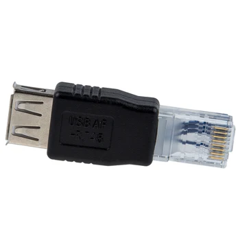 MYLB-Female USB A Mužov Ethernet RJ45 Konektor Adaptéra Nové