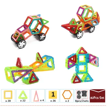 MylitDear 20/36Pcs Magnetické Stavebné Bloky, Hračky, Stavebné Model DIY 3D Magnetické Dizajnér Vzdelávacie Hračky Tehál Deti Darčeky