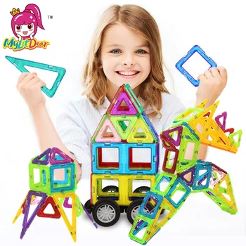 MylitDear 20/36Pcs Magnetické Stavebné Bloky, Hračky, Stavebné Model DIY 3D Magnetické Dizajnér Vzdelávacie Hračky Tehál Deti Darčeky