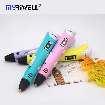Myriwell 3d pero RP 100B 1.75 mm chko vlákna 3d vytlačené pero 3 d pero LED displej model, Nástroj na Kreslenie najlepší darček k narodeninám 3d rukoväť