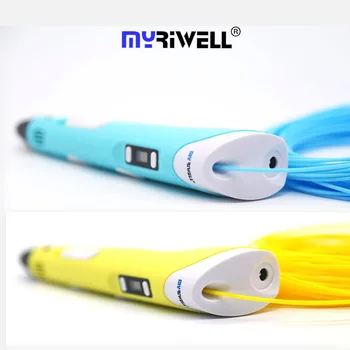 Myriwell 3d pero v2 s LED displejom 1.75 mm abs vlákna chko 3d pero 3 d pero 3d rukoväť Inteligentné Dieťa narodeniny darček Hračiek 3d plastové