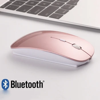 Myš Bluetooth pre Macbook Air Pro,pre Win10/Mac Prenosný Počítač Bezdrôtová Myš, Dobíjacia Vypnúť Tichý Optical Gaming Mouse